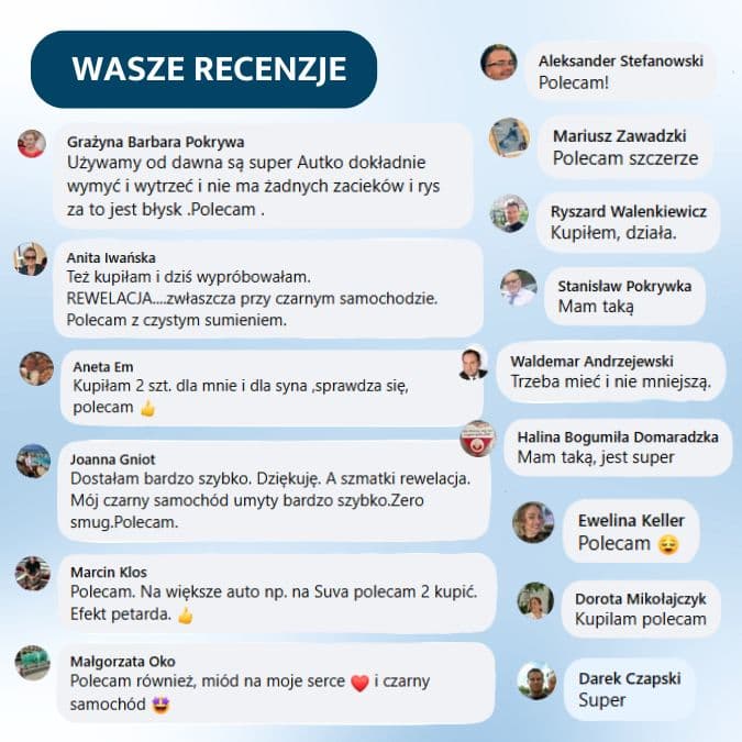 Bezsmugowy ręcznik z mikrofibry 90×60 cm, 800 g/m² – do osuszania auta MAJWAS Premium